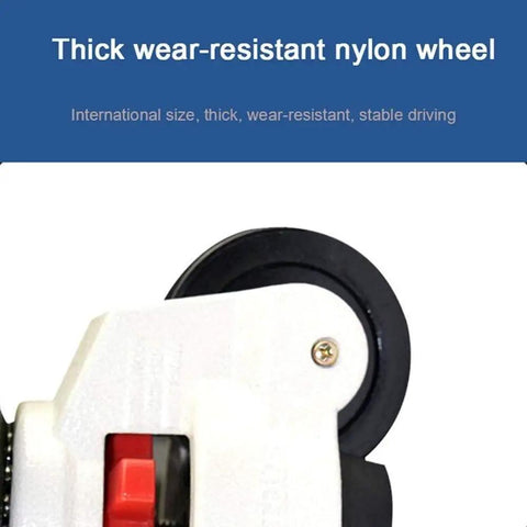 Heavy Duty Swivel Castor Wheels Set Of Four For Home And Shop Projects Featuring Height Adjustable Rock Solid Mounts With Smooth Rolling Metal Rubber Casters That Moves Big Loads No Sweat Or Hassle showing thick wear-resistant nylon wheel.