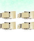4 Piece Stainless Steel Toggle Latch Hasp Lock Set With Wide Padlock Opening For Cabinets And Doors Tough As Nails Built To Last