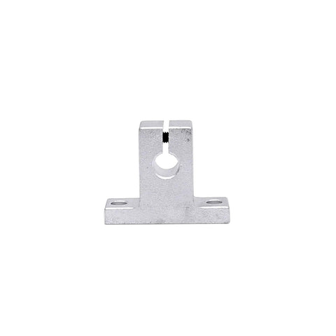 Aluminum Linear Motion Rail Clamping Guide Supports For 8mm Shaft Ideal For 3D Printers And CNC Machines Set Of 10 Silver High Precision Durable Construction Gear