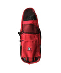 Red Scuba Backpack For Snorkeling Gear With Shoulder Strap Durable Beach Travel Deluxe Bag For Mask Snorkel And Fins