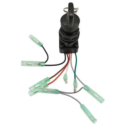 Suzuki Outboard Ignition Key Switch Assembly For 2 Stroke And 4 Stroke Marine Motors 8 To 225 HP 1983 To 2011, plug-in connectors visible