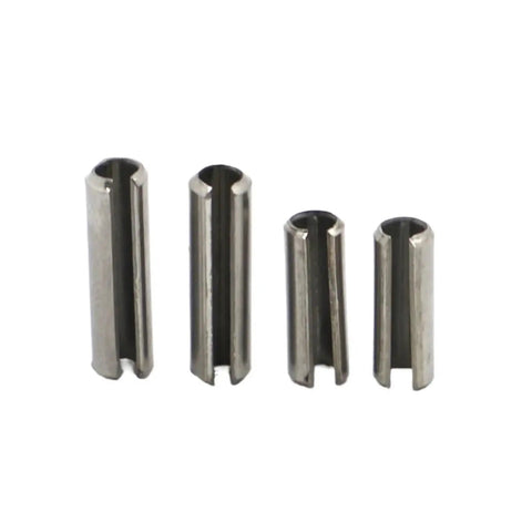 Heavy Duty Workhorse Slotted Spring Pins In 304 Stainless Steel For Secure Fastening In Drilled Holes, Straight Cylindrical Cotter Dowels M1.5 To M8, 5-50mm Range, 125 Pack, Vibration Resistant And Corrosion Resistant