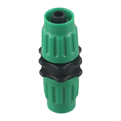 Kick Butt Garden Hose Repair Kit Fixes Leaks And Bursts Instantly For Expandable Hoses Up To 100ft Dual Channel Fittings Green Connectors close-up