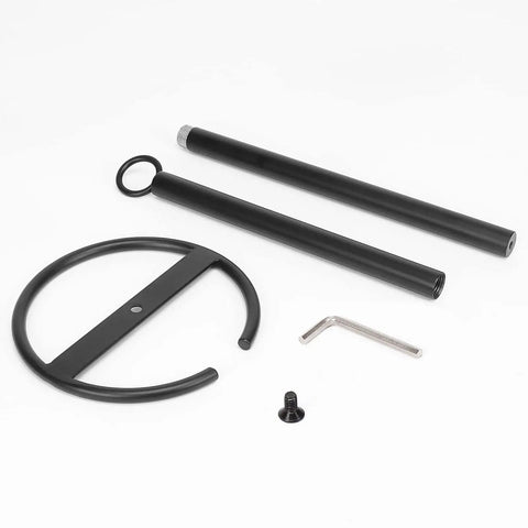 Assembly parts for Freestanding Toilet Paper Holder Stand For 4 Rolls With Reserve, All Metal Matte Black Iron, Rustproof, Heavy Weighted Base