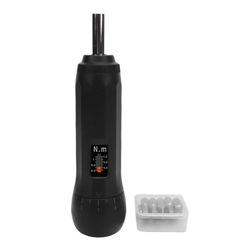 Presets Torque Wrench With S2 Bit Set 0.2 To 1.2 Nm Range displayed vertically with adjustable torque scale and S2 bits.