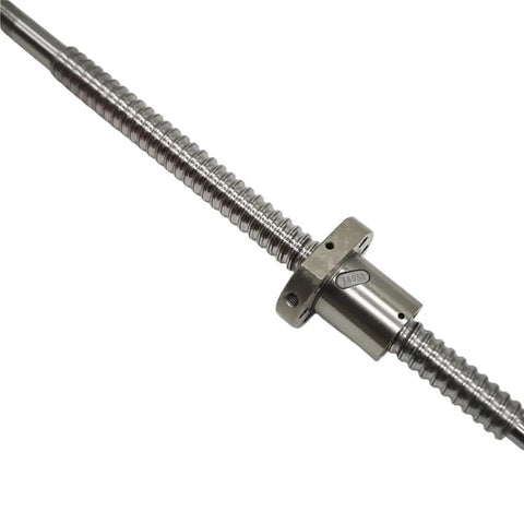 C7 Grade 16mm Right Hand Thread Rolled Ball Screw With End Machined SFU1605 And Flange Nut, 900mm Linear Drive for Automation