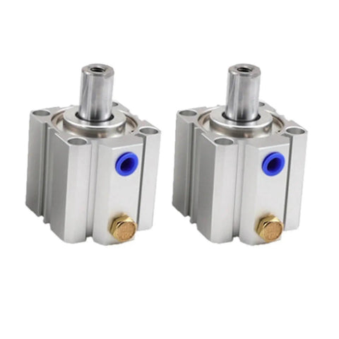 Heavy Duty Single Acting Pneumatic Cylinder With Spring Return Push Out Design Bore Fifty Millimeter Stroke Eighty Millimeter Built Tough Industrial Hardware Delivers Smooth Reliable Thrust For Auto Shops And Weekend Builds Without Breakin A Sweat