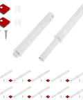 12 Pcs Magnetic Push Latches For Cabinet Doors And Drawers Hidden Touch Latch System with mounting screws and magnets