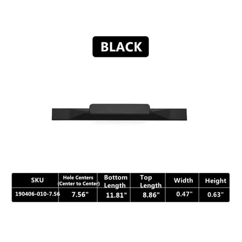 Freshen Up Your Space With These Boss Level Matte Black Cabinet Pulls Five Pack Long Drawer Handles Hella Durable Heavy Duty Furniture Hardware Perfect For Kitchen Cabinets Or Bedroom Dresser Makeover - 7.56in hole spacing.