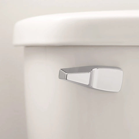 Mansfield Front Mount Toilet Tank Lever Replacement Chrome Flush Handle For Mansfield Valves 160 210 211 close-up view
