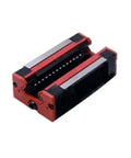 Get Your 3D Printer And CNC Projects Running Smooth With This High Precision Linear Guide Rail Kit Featuring 2pcs 15mm HGR15 Rails And Four Bearing Slider Blocks For Zero Stick-Slip Action And Rock Solid Stability On Massive Moves., red black HGR15 linear guide rail bearing block