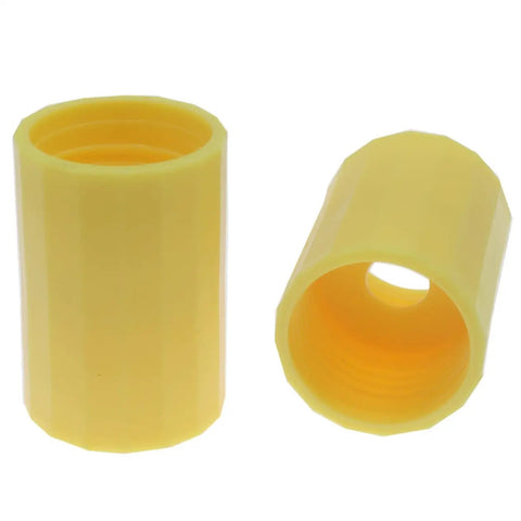Yellow connectors from 10 Pack Tornado In A Bottle Plastic Vortex Water Connector For Scientific Experiments Five Colors Durable Reusable Easy To Use Kit