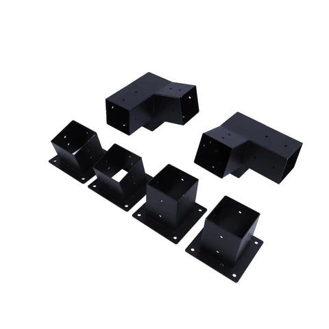 Three Way 15 Degree Pergola Bracket Kit For 4x4 Wood Posts With Pre Drilled Holes And Screws Included Built To Last Alloy Steel Canopy Carport Gazebo Patio Backyard Support For Outdoor Structures