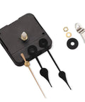 Two Pack No Tick Wall Clock Movements Kit With Five Short Hands, Battery Powered Quartz Mechanisms for DIY Repair and Custom Clock Projects