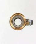 Close-up of Brass Three Quarter Inch Water Heater Drain Valve Full Port No Fuss Install And Rapid Sediment Flush Extends Heater Life