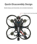 Top view of 4K 60FPS FPV Drone System With Advanced O3 Air Unit And 6S 2450KV VTX showing quick-disassembly carbon frame design.