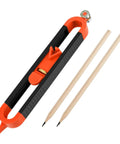 Heavy Duty Contour Scribe Tool With Two Included Pencils And Secure Clamp Lock For Spot On Profile Tracing, featuring metal body and dual pencil holders.