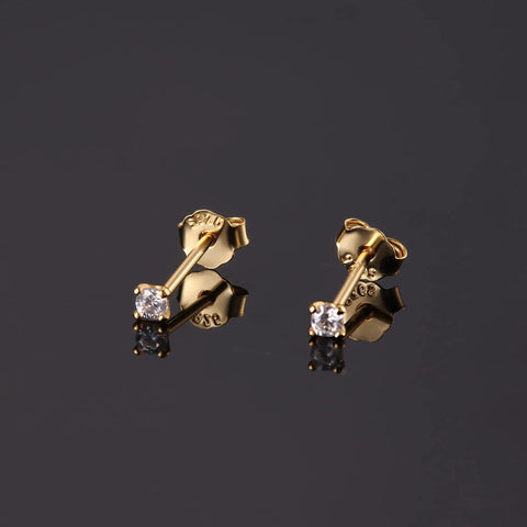 Long Post 925 Sterling Silver Stud Earrings For Women Hypoallergenic And Safe For Sensitive Ears Lead Free Nickel Free Cadmium Free Rhodium Plated For Lasting Shine Never Tarnish Or Turn Ears Green Comfortable Dainty Everyday Accessory, 2mm cubic zirconia