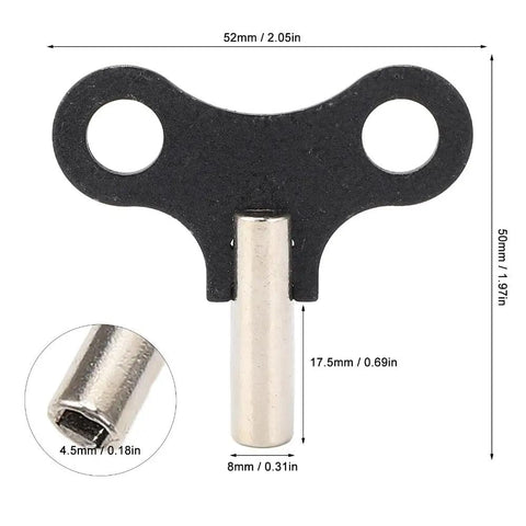 Six Pack Two Inch Steel Clock Winding Keys For Floor Clocks Durable Precision Replacement Parts With Hanging Design
