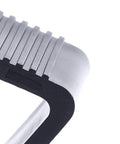 Close-up of plastic edge of 8 Patio Sofa Clips For Outdoor Furniture Connectors For Rattan And Wicker Sectional Modules Heavy Duty Fasteners For Patio Garden Easy No Tool Installation Prevent Movement Indoor Or Outdoor Use 4.3cm.