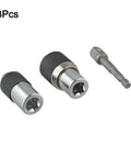 Heavy Duty 3 Piece Tap Extractor Socket Kit With Adjustable Jaws For M3 To M12 Broken Tap Removal In Tight Spaces Chrome Steel Driver Adapter 3pcs