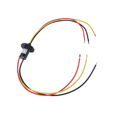 3 Wire Slip Ring With 360 Degree Rotation 30A Power Transfer 22mm Diameter 250RPM Rock Solid Heavy Duty Rotary Electrical Connector