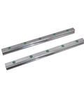 Heavy Duty 1000Mm Square Linear Guide Rail Kit Featuring Rock Solid HGR15 Track, two aluminum tracks with green dots for precise motion.