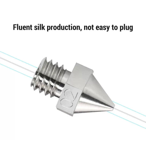 Straight Up Heavy Duty Hardened Alloy 3D Printer Nozzle 0.2mm Nickel Plated Hot End Tip Replacement Builds Different With Zero Leaks Or Clogs Fits Pro2 Pro3 E2 Premium Quality Filament Flow For Reliable Long Prints
