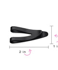 Personalized Engravable V Shaped Money Clip Card Holder For Men Black Plated Stainless Steel EDC Essential
