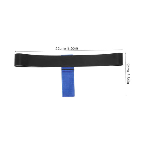 Scuba Tank Holder Strap Belt For Diving Gear Neoprene Binding Band with blue attachment, 22cm x 9cm, stable underwater transport.