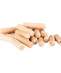 1/4-Inch Fluted Wood Dowel Pins, 72 Count Pack, Straight-Grain Hardwood Dowels For Rock-Solid Joints, Chamfered Ends For Easy Insertion