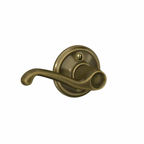 Antique Brass Hall And Closet Door Lever With Nonlocking Passage Function, Easy Install With Self Aligning Screws