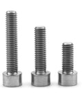 Pro Grade Titanium Socket Head Cap Screws Heavy Duty Rust Proof M12 X 120 Millimeter Fasteners in three different lengths