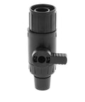 Solid Quick Release Push To Connect Fittings Kit For 12Mm And 16Mm Water Pipe Tubing Plus Pump Adaptor For Inflatable Tanks Aquarium Filters And HW-603B With Easy Control Valves For Serious Aquarists, black plastic valve