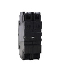 Front view of 50 Amp 120V/240V Miniature Circuit Breaker 2 Pole DIN Rail Mount UL489 Listed HCB1U-60 MCB With 10kA Breaking Capacity