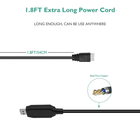 Charger Cable Compatible With Water Gel Ball Bead Blaster SRB1200 SRB400 featuring 1.8ft XH 3P Plug and Pure Copper Wiring