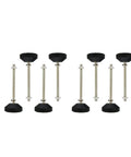 Eight Pieces Beast Mode Adjustable Leveling Feet For Heavy Duty Desk And Machinery Mount With Smooth Swivel Action and Rock Solid Base.