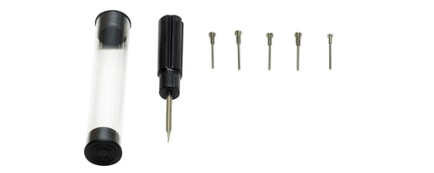 SnapIt Universal Eyeglass Repair Kit With Screws In Black And Clear 3 Pack Portable Travel Tube Includes Screwdriver And 5 Snap Off Stainless Steel Screws For Quick Easy Frame Fixes
