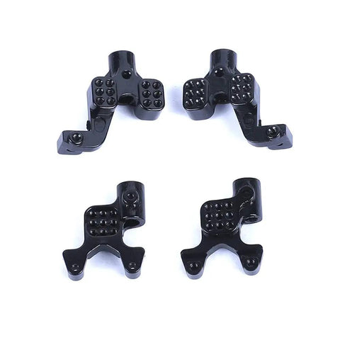 Beefy Aluminum Adjustable Shock Tower Mount Set For 1/24 RC Crawler Axial SCX24 Upgrade Kit Black CNC Machined Brackets Set