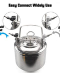 Corny Keg Quick Disconnect CO2 Ball Lock Set With Swivel Nut And Worm Clamps For Gas In And Liquid Out No Leaks Ideal For Cornelius Keg Home Brewing And DIY Draft System, stainless Cornelius keg with gas in and liquid out ball locks