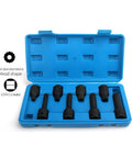 Eight Piece Twist Tight Socket Set With Zero Play And Rock Solid Grip For Beaters And Daily Drivers Cr Mo Steel Drive Tools Garage Essentials With Durable Case in blue case.