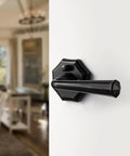 Oil Rubbed Bronze Privacy Door Levers For Interior Doors Bedroom Bathroom Closet Hallway With Keyless Inside Thumb Turn And Emergency Hex Key Access
