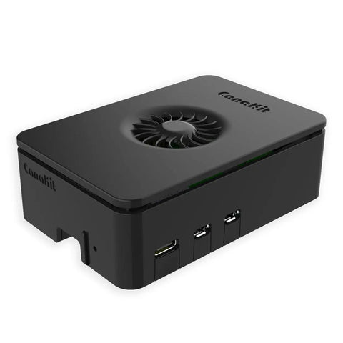 Raspberry Pi 5 Starter Kit PRO Turbine Black With 8GB RAM And 128GB Micro SD Card Includes sleek case and cooling fan