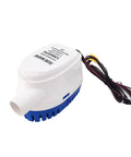 12V Submersible Bilge Pump For Boats With Built In Auto Float Switch 1200 GPH Quiet Durable Marine Water Pump, side view