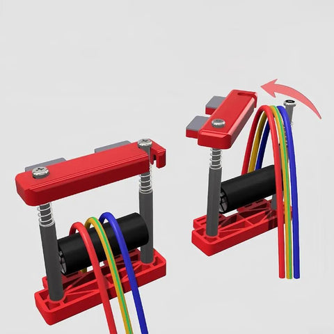 Compact Threading Aid For Cable Pulling In Tight Spaces With High Strength Spring Non Slip Base And Smooth Recoil For Stable Safe Wire Management For No Hassle Quick Install, metal plastic, 94x30x80 mm