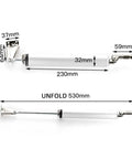 Automatic Door Closer 35kg Heavy Duty Aluminum Alloy With Soft Close Adjustable Speed And Gas Spring unfolding dimensions