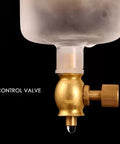 Control valve of Premium Stainless Steel And Borosilicate Glass Cold Brew Coffee Maker, designed for quick drip brewing.