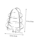 Screw Mount Fire Sprinkler Head Guard Protective Steel Cage Shields Irrigation Pipes Against Impact And Vandalism Real Deal Protection For Backyards Workshops Built Tough Fits Standard Heads Size 3 14 By 2 36 Inches Matte Black, 3.1 x 2.3 in metal guard.