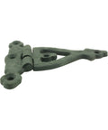 Pack Of 2 3 Inch Cabinet Door Strap Hinges With Hardware Rust Resistant Black Wrought Iron Flush Mount Hinges for cabinets