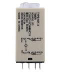 Adjustable Time Relay H3Y with transparent dial and brass terminals for delay wiring in home and industrial use.